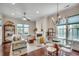Bright and airy living space with a fireplace, stylish furniture, and a seamless transition to the dining area at 1348 Peterson St., Myrtle Beach, SC 29577