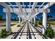 View of an open walkway covered by a lattice structure creating an airy and inviting space at 1348 Peterson St., Myrtle Beach, SC 29577