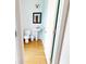 Simple bathroom with pedestal sink and hardwood floors at 3565 Fountain Ln. # 3565, Myrtle Beach, SC 29577