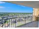 This balcony features a stunning view of the community at 9650 Shore Dr. # 1906, Myrtle Beach, SC 29572