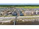 Panoramic aerial view of the condo complex and beachfront location at 6000 N Ocean Blvd. # 330, North Myrtle Beach, SC 29582