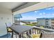 Relaxing balcony view overlooking the pier, ocean, and beach at 6000 N Ocean Blvd. # 330, North Myrtle Beach, SC 29582