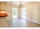 Breakfast nook with tile floors and view of backyard at 1437 Shoreline Dr., Myrtle Beach, SC 29577