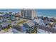 Aerial view of oceanfront property and neighborhood at 2500 N Ocean Blvd. # 616, North Myrtle Beach, SC 29582