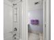 Simple bathroom with shower and bathtub at 2500 N Ocean Blvd. # 616, North Myrtle Beach, SC 29582