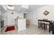 Clean kitchen with white cabinets, and a breakfast bar at 2500 N Ocean Blvd. # 616, North Myrtle Beach, SC 29582