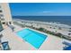 Refreshing outdoor pool with ample lounge chairs, steps from the beach at 2500 N Ocean Blvd. # 616, North Myrtle Beach, SC 29582