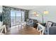Inviting living room with ocean view, modern furniture, and stylish decor providing a comfortable place to relax at 2000 N Ocean Blvd. # 1612, Myrtle Beach, SC 29577
