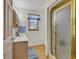 Bathroom with modern sink, shower, and window at 3747 Bakers Chapel Rd., Aynor, SC 29511