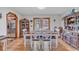 Dining room with wood table and chairs at 3747 Bakers Chapel Rd., Aynor, SC 29511