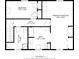 Upstairs floor plan featuring a primary bedroom, additional bedroom, bathroom, and hall layout at 3747 Bakers Chapel Rd., Aynor, SC 29511