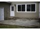 Backyard patio with entry door to the home at 104 Sprucewood Ct., Myrtle Beach, SC 29588