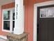 A close-up view of the front door and house number at 3131 Tiger Tail Rd., Conway, SC 29526