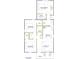 Detailed 2D floor plan showcasing the layout of the home and dimensions at 74 Greentown Rd., Georgetown, SC 29440