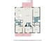 Detailed floorplan showcasing the layout with kitchen, living room, bedrooms, bathrooms, deck and porch at 100 Lure Ct., Conway, SC 29526
