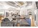 Open living room showcases the hardwood floors, fan, and decor at 202 Ave. Of The Palms, Myrtle Beach, SC 29579