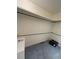 Walk-in closet with rod for hanging clothes, carpeted floors, and safe at 902 N 11Th Ave. N, North Myrtle Beach, SC 29582