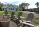 Spacious backyard featuring a fire pit area and basketball court, perfect for entertaining at 2000 Easy St., Conway, SC 29526
