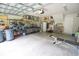 Spacious garage with overhead storage, work bench, and ample storage at 2000 Easy St., Conway, SC 29526