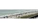 Aerial view of a sunny beach with people enjoying the sand and surf at 2504 N Ocean Blvd. # 734, Myrtle Beach, SC 29577