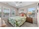 Comfortable bedroom with two windows for ample natural light at 6001 - N14 S Kings Hwy., Myrtle Beach, SC 29575