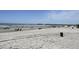 Expansive sandy beach with scattered people, leading to a pier in the distance at 4290 Pinehurst Circle # B6, Little River, SC 29566