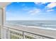 Beautiful view of the beach from a private balcony at 1207 S Ocean Blvd. # 20604, Myrtle Beach, SC 29577
