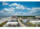 Breathtaking aerial view of coastal community with ocean and city skyline at 9650 Shore Dr. # 1805, Myrtle Beach, SC 29572