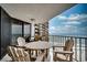 Relax on this spacious balcony with comfortable seating and stunning ocean views at 9650 Shore Dr. # 1805, Myrtle Beach, SC 29572
