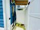Enclosed outdoor shower with shower head and space for toiletries and beach essentials, plus toys at 6001 - N21 S Kings Hwy., Myrtle Beach, SC 29575