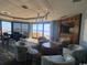 Ocean view lounge with comfortable seating at 9650 Shore Dr. # 1909, Myrtle Beach, SC 29572