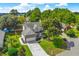 Aerial view of a house with a well-manicured front yard and brick accents at 629 Slash Pine Ct., Myrtle Beach, SC 29579