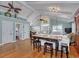 Spacious living area with high ceilings, hardwood floors, and an open floor plan at 1612 Edge Dr., North Myrtle Beach, SC 29582