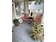 Cozy front porch with comfortable seating and potted plants at 1612 Edge Dr., North Myrtle Beach, SC 29582