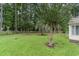 Lush backyard with a fence, providing privacy and space for outdoor activities at 376 Mckendree Ln., Myrtle Beach, SC 29579