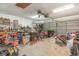 Attached garage offering storage space for tools and equipment at 376 Mckendree Ln., Myrtle Beach, SC 29579
