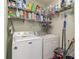 Convenient laundry room with washer, dryer, and ample shelving for supplies at 376 Mckendree Ln., Myrtle Beach, SC 29579