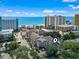 An aerial view of the multi-story condominium complex near the beach at 2805 N Ocean Blvd. # 214, Myrtle Beach, SC 29577