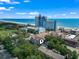 Aerial view of a resort condominium complex near the beach at 2805 N Ocean Blvd. # 214, Myrtle Beach, SC 29577