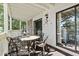 Spacious balcony with dining area, ideal for enjoying fresh air and scenery at 2805 N Ocean Blvd. # 214, Myrtle Beach, SC 29577