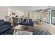 Inviting living space with modern furnishings, an open-concept layout, and a dining area at 2805 N Ocean Blvd. # 214, Myrtle Beach, SC 29577