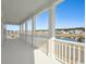Spacious porch with a beautiful view of the lake at 1099 Milford Way, Myrtle Beach, SC 29588