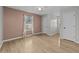 Charming bedroom with wood-look floors and a wall accent at 118 Sly Fox Trail, Myrtle Beach, SC 29588