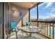 Charming balcony with stylish décor and comfortable seating, perfect for enjoying the outdoors at 212 2Nd Ave. N # 364, North Myrtle Beach, SC 29582