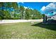 Fenced backyard with fire pit and patio area at 3149 Bramble Glen Dr., Myrtle Beach, SC 29579