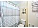 Small bathroom with shower and decorative accents at 3149 Bramble Glen Dr., Myrtle Beach, SC 29579
