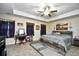 Spacious main bedroom with large bed and ceiling fan at 3149 Bramble Glen Dr., Myrtle Beach, SC 29579