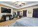 Main bedroom with large TV and ample closet space at 3149 Bramble Glen Dr., Myrtle Beach, SC 29579