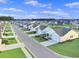 Street view showcases new homes with manicured lawns, sidewalks, and coordinated color schemes at 3046 Deerberry Place, Longs, SC 29568
