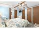 Bedroom offering two closets, nautical décor, and view of the ensuite bath at 6001-Mh107 S Kings Hwy., Myrtle Beach, SC 29575